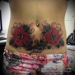 Фото татуировка, скриваща стрии (татуировка) (стойност) - примерна рисунка - 062