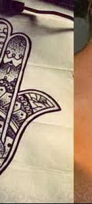 fotó egy szerencsés talizmán tetoválásról (jelentése) - egy példa egy érdekes tetoválási tervre - 041