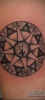 fotó egy szerencsés talizmán tetoválásról (jelentése) - egy példa egy érdekes tetoválás -tervezésre - 016