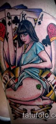 fotó egy szerencsés talizmán tetoválásról (jelentése) - egy példa egy érdekes tetoválási tervre - 012