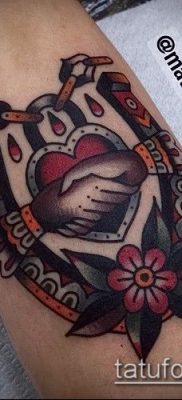 fotó egy szerencsés talizmán tetoválásról (jelentése) - egy példa egy érdekes tetoválási tervre - 003