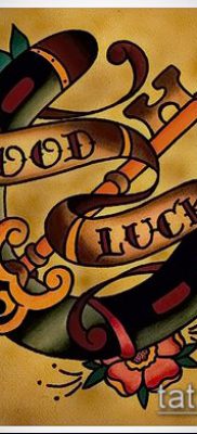fotó egy szerencsés talizmán tetoválásról (jelentése) - egy példa egy érdekes tetoválási tervre - 002