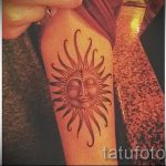 Sonne Tattoo - klassz fotó a fertigen Tätowierung auf 14072016 2
