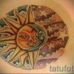 csillag a napon tetoválás - hűvös fotó a kész tetoválásról 14072016 2