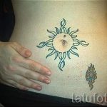 nap tetoválás a hasán - hűvös fotó a kész tetoválásról 14072016 2