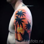 tatouage coucher de soleil - fotó fraîche du tatouage fini sur 14072016 1