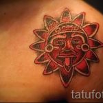 hűvös nap tetoválás a vállán - fotó