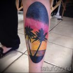 Tattoo -Sonnenuntergang - menő fotó des fertigen Tätowierung auf 14072016 2