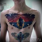 Tattoo -Sonnenuntergang - menő fotó a fertigen Tätowierung auf 14072016 3