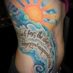 soleil tatouage avec le mot - menő fotó du tatouage fini sur 14072016 2