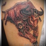 Fotó a Bika állatövi jel kész tetoválásáról - a bika tetoválásban