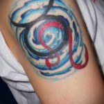 Fotó a Bika csillagjegy kész tetoválásáról - két jel pezsgőfürdőben