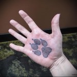 tigerpote tatovering