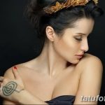 Снимка на татуировката на Тина Канделаки на ръката от 21.09.2018 №027 - Татуировка на Тина Кан -