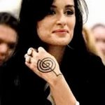 Снимка на татуировката на Тина Канделаки на ръката от 21.09.2018 №033 - Татуировка на Тина Кан -