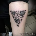 tetovaža ruža u trokutu - Primjer fotografije cool tetovaže na 14072016 1