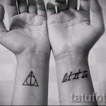 Triangle Tattoo auf dem Handgelenk - Foto Beispiel eines kühlen Tätowierung auf 14072016 1