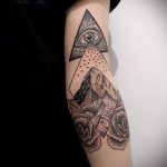 tetovaža oka planine u trokutu - foto primjer cool tetovaže iz 14072016 1