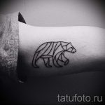 tetovaža medvjeda u trokutu - foto primjer cool tetovaže iz 14072016 2