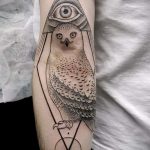 Tetovaža sove u trokutu - foto primjer cool tetovaže iz 14072016 2