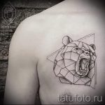 Tetovaža medvjeda u trokutu - Primjer fotografije cool tetovaže na 14072016 2