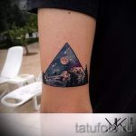 l'espace dans le tatouage trougao - primjer fotografije d'un tatouage frais sur 14072016 3