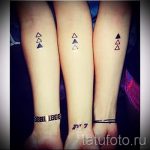 Tätowierung drei Dreieck - Foto Beispiel eines kühlen Tätowierung auf 14072016 2