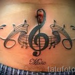 Muster auf dem Bauch Tattoo - Снимка Beispiel für die Auswahl von 28022016 3