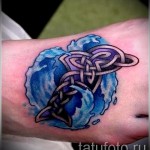 Celtic Tattoo -Muster auf der Hand - ein Fotomodell für die Auswahl von 28022016 1