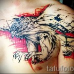 Tattoo-Muster auf der Brust-ein Foto-Beispiel für 28022016 wählen 2