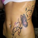 Tattoo -Muster auf der Seite - ein Fotomodell für die Auswahl von 28022016 4