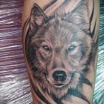 Wolf Tattoo -Muster - Снимка Beispiel für die Auswahl von 28022016 5