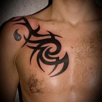 модел на татуировка на гърдите - снимков пример за избор от 28022016 15