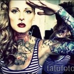 шарки на шията на татуировка - снимков пример за избор от 28022016 13