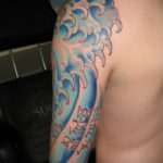 tetoválás japán hullámok 2019.11.26. # 010 -japán hullámok tetoválása -