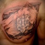 татуировка на гърдите - снимка пример татуировка 1180 tatufoto.ru