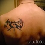 Татуировка във въздуха на задна снимка - пример за татуировка 9223