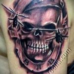 татуировка на череп прави въздушно -десантни войски снимка 1306 tatufoto.ru