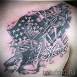 Airborne Tätowierung auf seiner Brust - Снимка Beispiel der Tätowierung 1019 tatufoto.ru