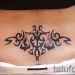 Mérleg tetoválás lányoknak - Fotó példa a 13122015 számra 3