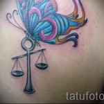 Mérleg tetoválás egy lánynak - fotó példa 13122015 -ből # 1
