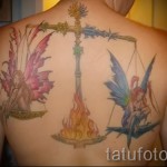 tetováló jel Mérleg egy lánynak - fotó példa 13122015 12. szám