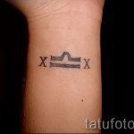 Mérlegek tetoválása a csuklón - fotó példa 13122015 -ből, 3. sz