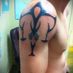 Mérleg tetoválás a karon - fotó példa 13122015 -ből, 7. sz