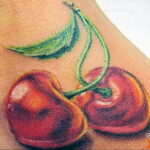 Fotó cseresznye tetoválásról 20.01.07. №1008 -cseresznye tetoválás