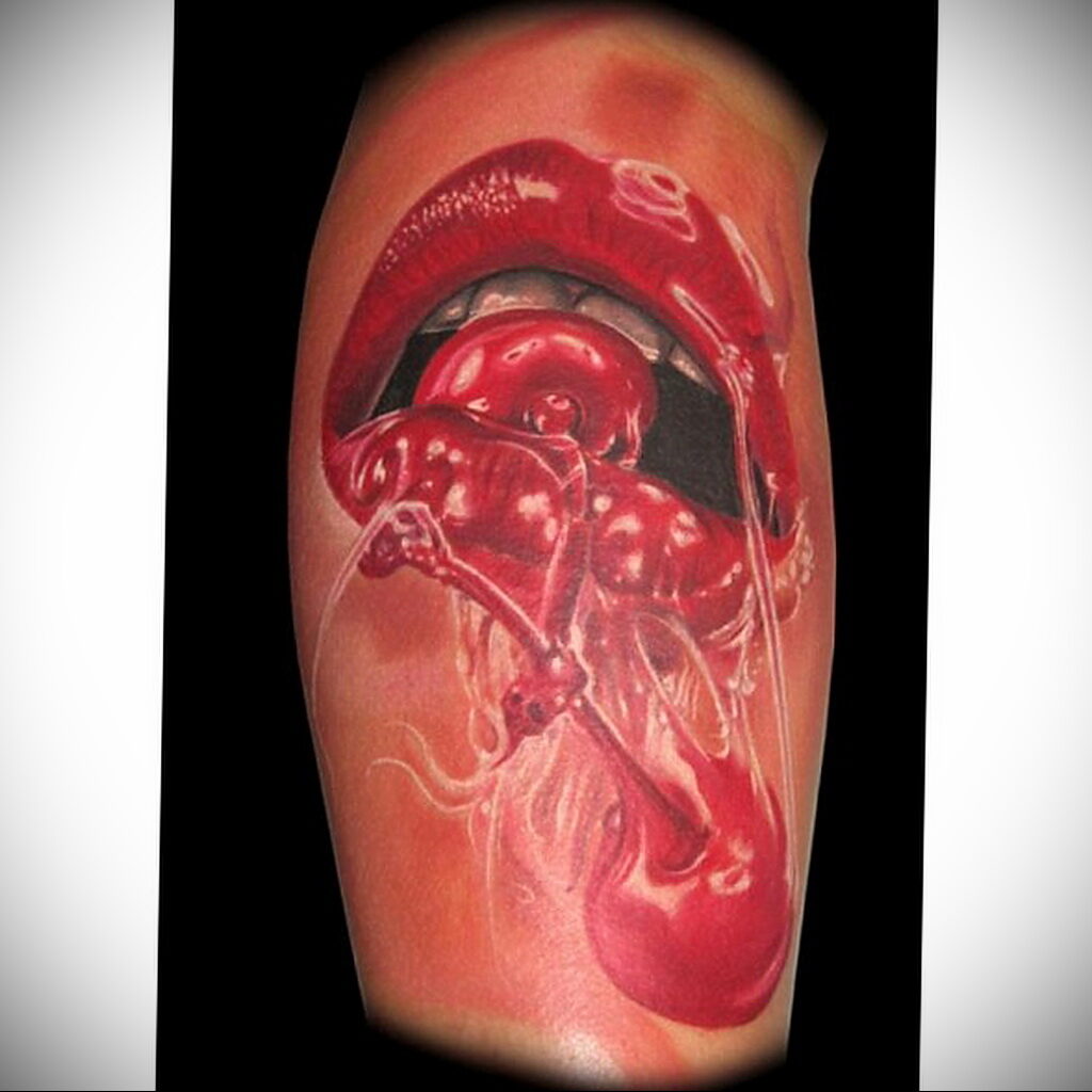 Fotó cseresznye tetoválásról 07.01.2021 №1035 -cseresznye tetoválás