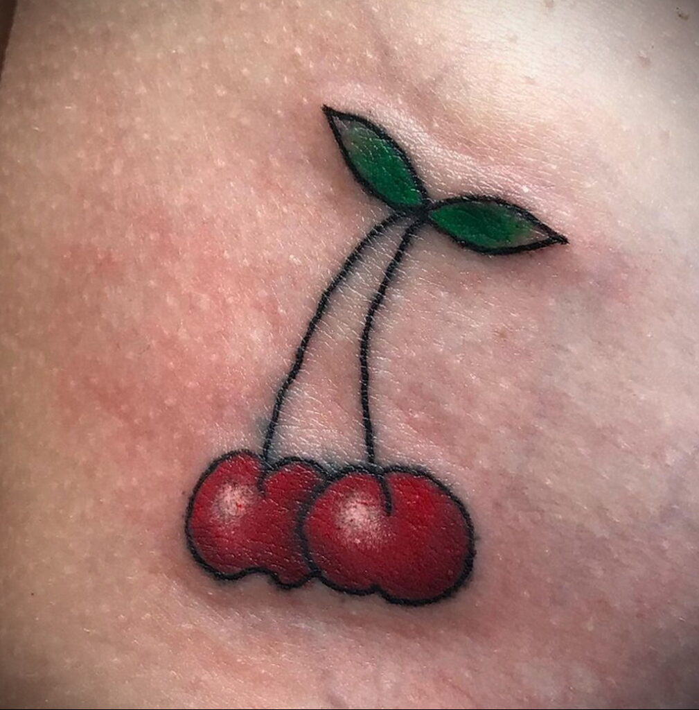 Fénykép tetoválás rajz cseresznye 07.01.2021 №048 -cseresznye tetoválás