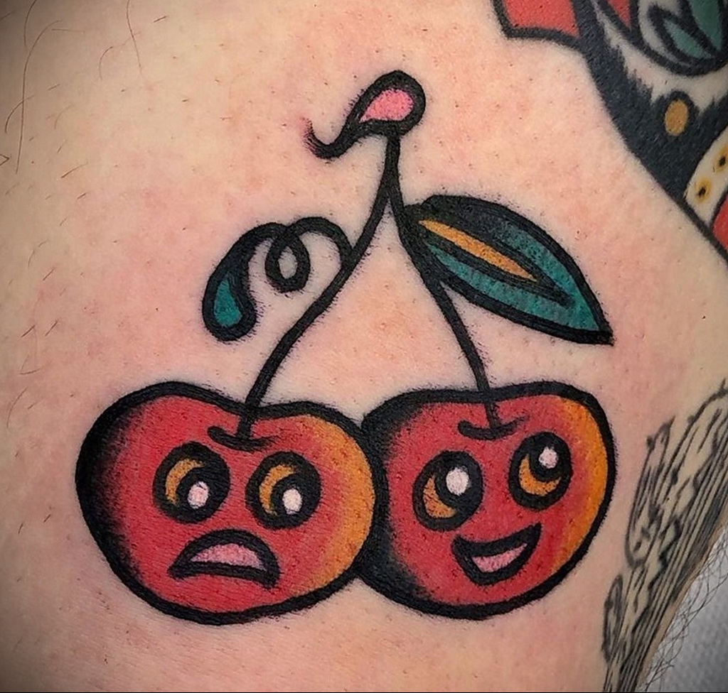 Fénykép tetoválás rajz cseresznye 07.01.2021 №184 -cseresznye tetoválás