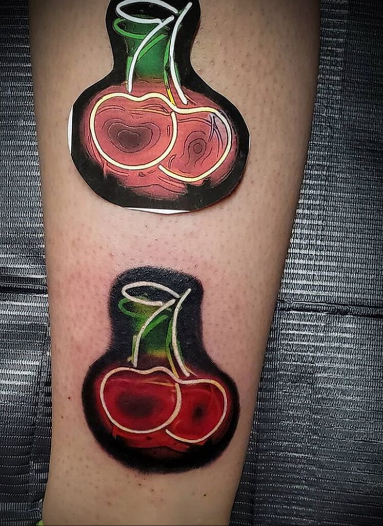 Fénykép tetoválás rajz cseresznye 07.01.2021 №172 -cseresznye tetoválás