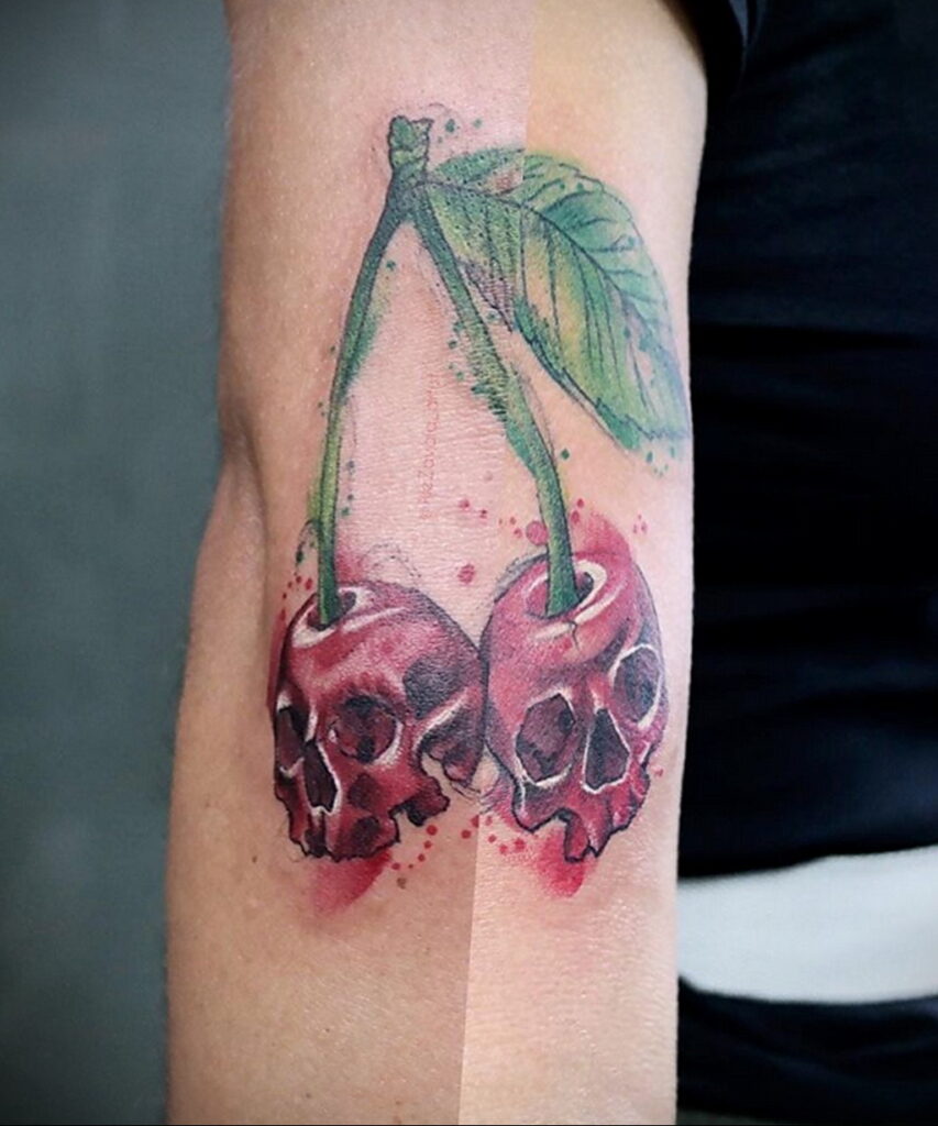 Fénykép tetoválás rajz cseresznye 07.01.2021 №173 -cseresznye tetoválás